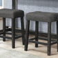 Transitional 24" Wood Counter Stool Set of 2