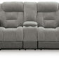Mixed Motion - Power Reclining Loveseat With Console / Adjustable Headrest - view 3