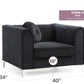 Sleek Modern Sloped Armchair