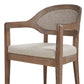 Americana Mid-Century Modern Cane Back Dining Chair