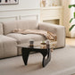 Small Farmhouse Coffee Table Mid-Century Modern Wood Center Table for Living Room