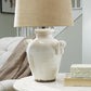 Emelda - Ceramic Table Lamp  - Cream