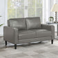 Ruth Upholstered Track Arm Loveseat Grey - view 2