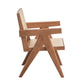 3-Piece Solid Wood Accent Chair Set and Matching End Table
