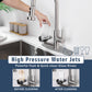 3-in-1 Kitchen Faucet with Press-Type Glass Rinser