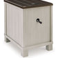 Darborn - Chair Side End Table - Gray / Brown