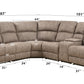 Olwen - Power Motion Sectional Sofa - Mocha Nubuck
