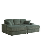 84-Inch Corduroy 3-Seater Sofa