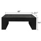 Modern Farmhouse Living Room Block Leg Coffee Table