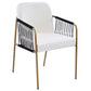 Modern Glam Upholstered Dining Chairs (Set of 2)