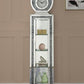 Noralie - 63" Grandfather Clock With LED - Mirrored & Faux Diamonds