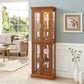 Lighted Curio Cabinet with Adjustable Shelves