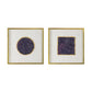 Set of 2 Lillian Purple Crystal Shadow Boxes