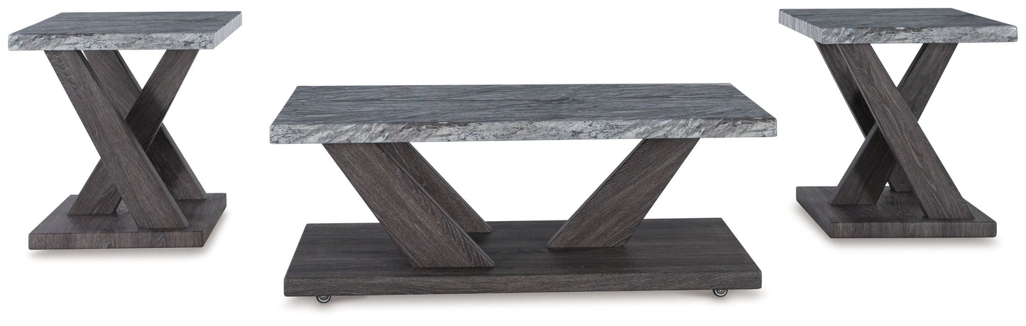 Bensonale - Occasional Table Set (Set of 3) - Brown / Gray