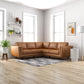 Erman Leather Sectional Sofa