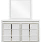 Chalanna - Dresser And Mirror - White