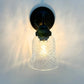 Clear Crosscut Crystal Style Wall Sconce
