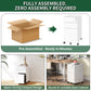3-Drawer Mobile File Cabinet with Lock