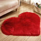 Plush Heart Shaped Carpet Non-Slip Mat Fluffy Rug Floor Mat Blanket Sofa Cushion Foot Pad Carpets For Living Room Home Decor