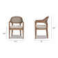 Americana Mid-Century Modern Cane Back Dining Chair