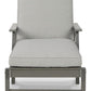 Visola - Chaise Lounge with Cushion - Gray