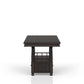 Deep Coffee Counter Height Dining Table