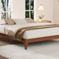 12 Inch King Size Solid Dry Bamboo Wood Platform Bed Frame