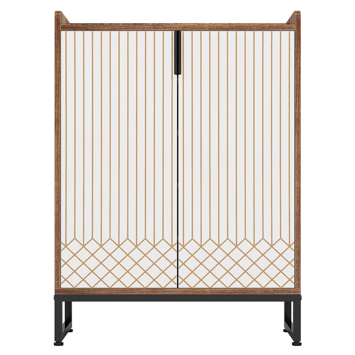 29.52" Brown Shoe Cabinet