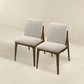 Grivelle Orange Fabric Dining Chair (Set of 2)