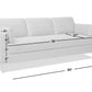 Knox 84" Modern Farmhouse Sofa, Dark
