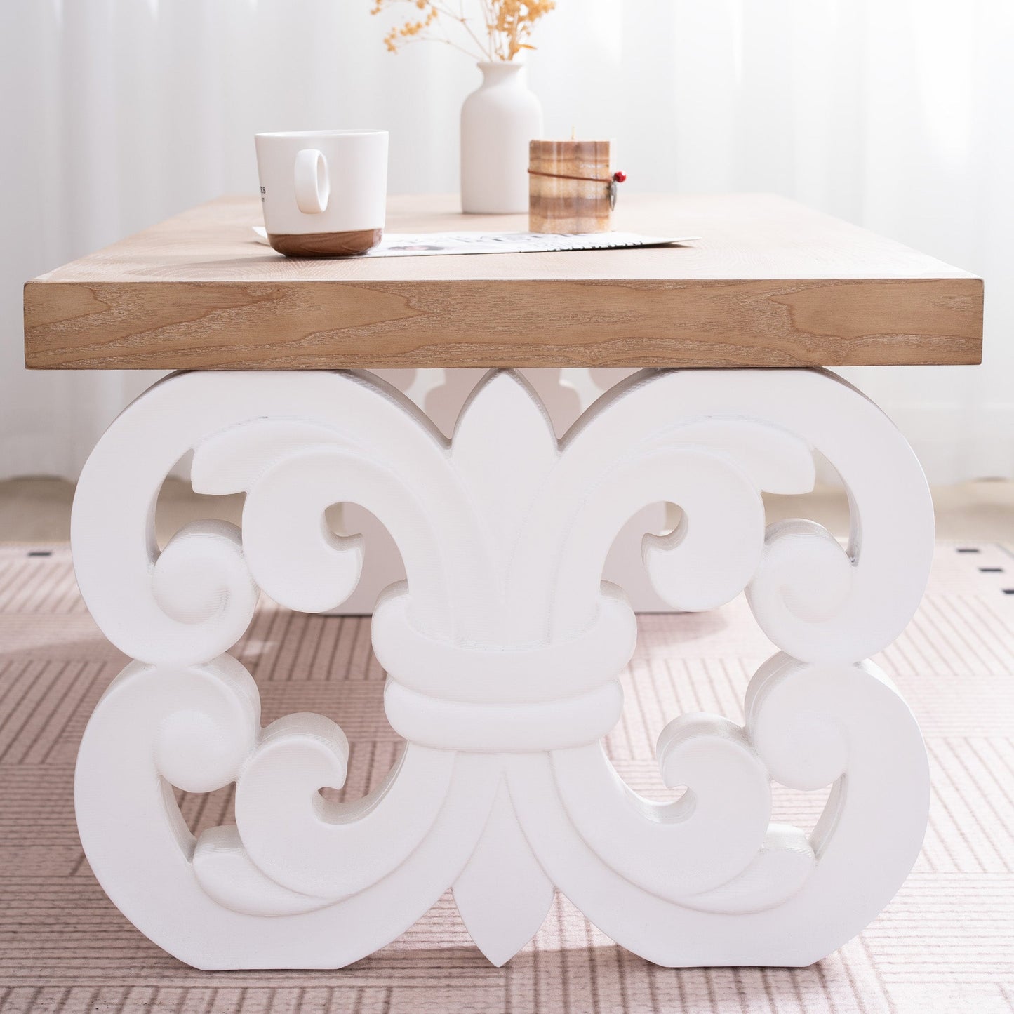 Ornate Wood Coffee Table