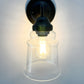 Clear Tiered Bell Wall Sconce