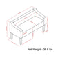 Parris Upholstered Bench - Platinum