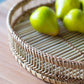 Set of 3 Round Bamboo Decorative Trays