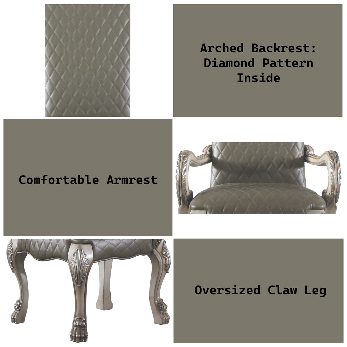 Dresden Synthetic Leather Armchair