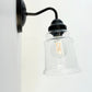 Clear Tiered Bell Wall Sconce