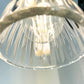Thick Holophane Clear Glass Wall Sconce or Pendant Light
