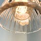 Thick Holophane Clear Glass Wall Sconce or Pendant Light
