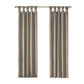 Twist Tab Total Blackout Window Curtain Panel Pewter 50x84"