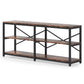 70.9" Extra Long Console Table with Storage Shelves