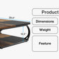 39” Square Coffee Table with Storage Shelf