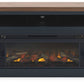 Landocken - 83" TV Stand With Electric Fireplace - Two-tone