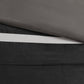 7 Piece Faux Suede Comforter Set Black California King