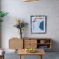 Set of 3 Round Bamboo Decorative Trays