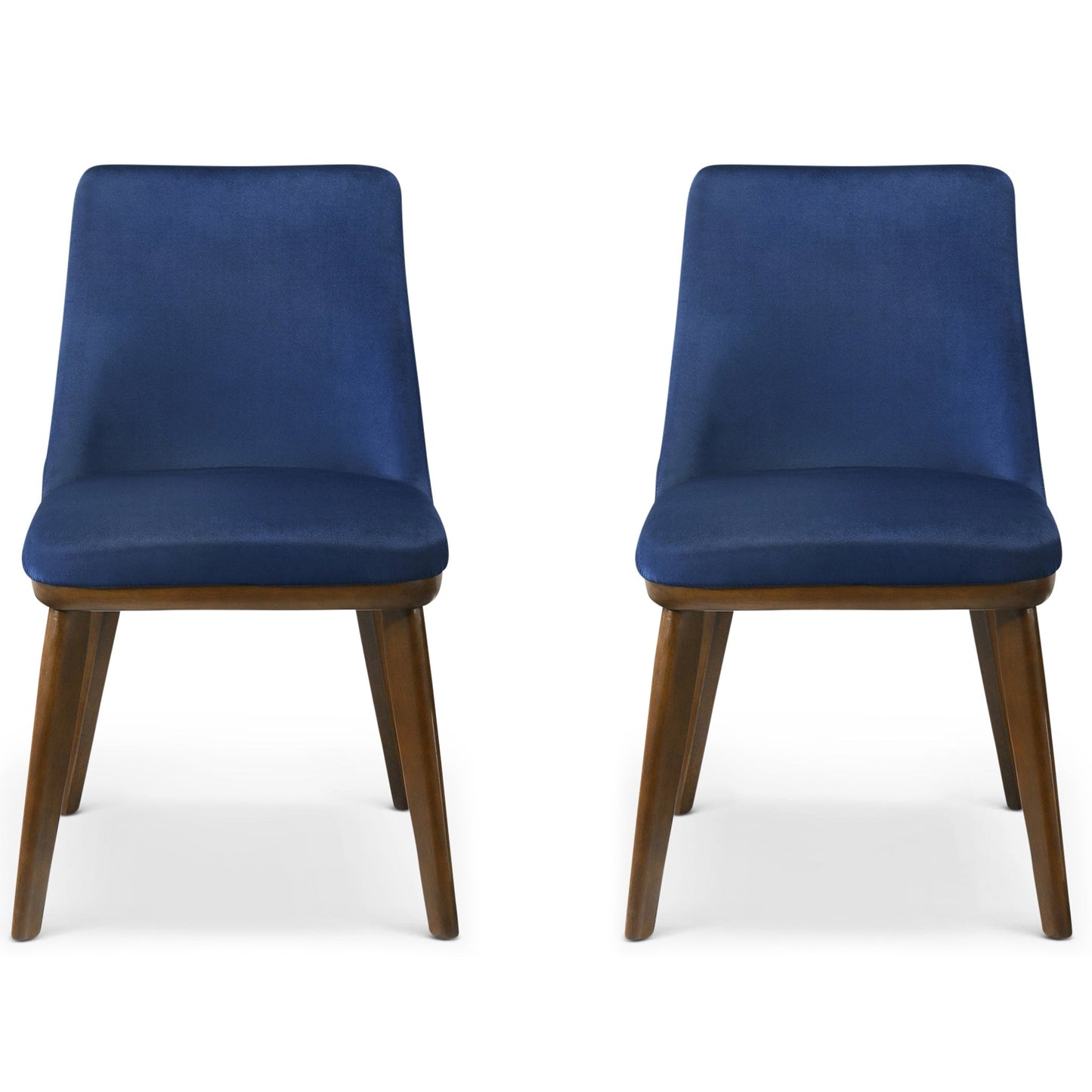 Clove Navy Blue Velvet Dining Chair Set of 2