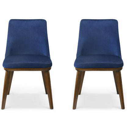 Clove Navy Blue Velvet Dining Chair Set of 2