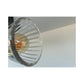 Thick Holophane Clear Glass Wall Sconce or Pendant Light