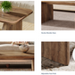 47" Rustic Brown Rectangle Coffee Table