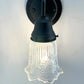 Antique Diamond Floral Flare Wall Sconce Light