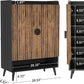 29.6 Inches Rustic Brown Shoe Cabinet